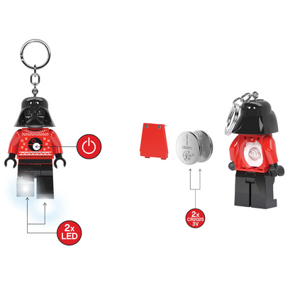 LEGO Star Wars Holiday Darth Vader Keychain Flashlight