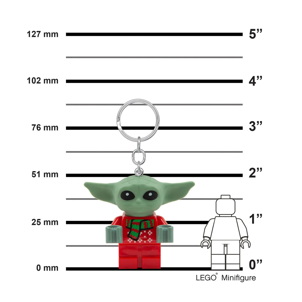 LEGO Star Wars Holiday Grogu Keychain Flashlight