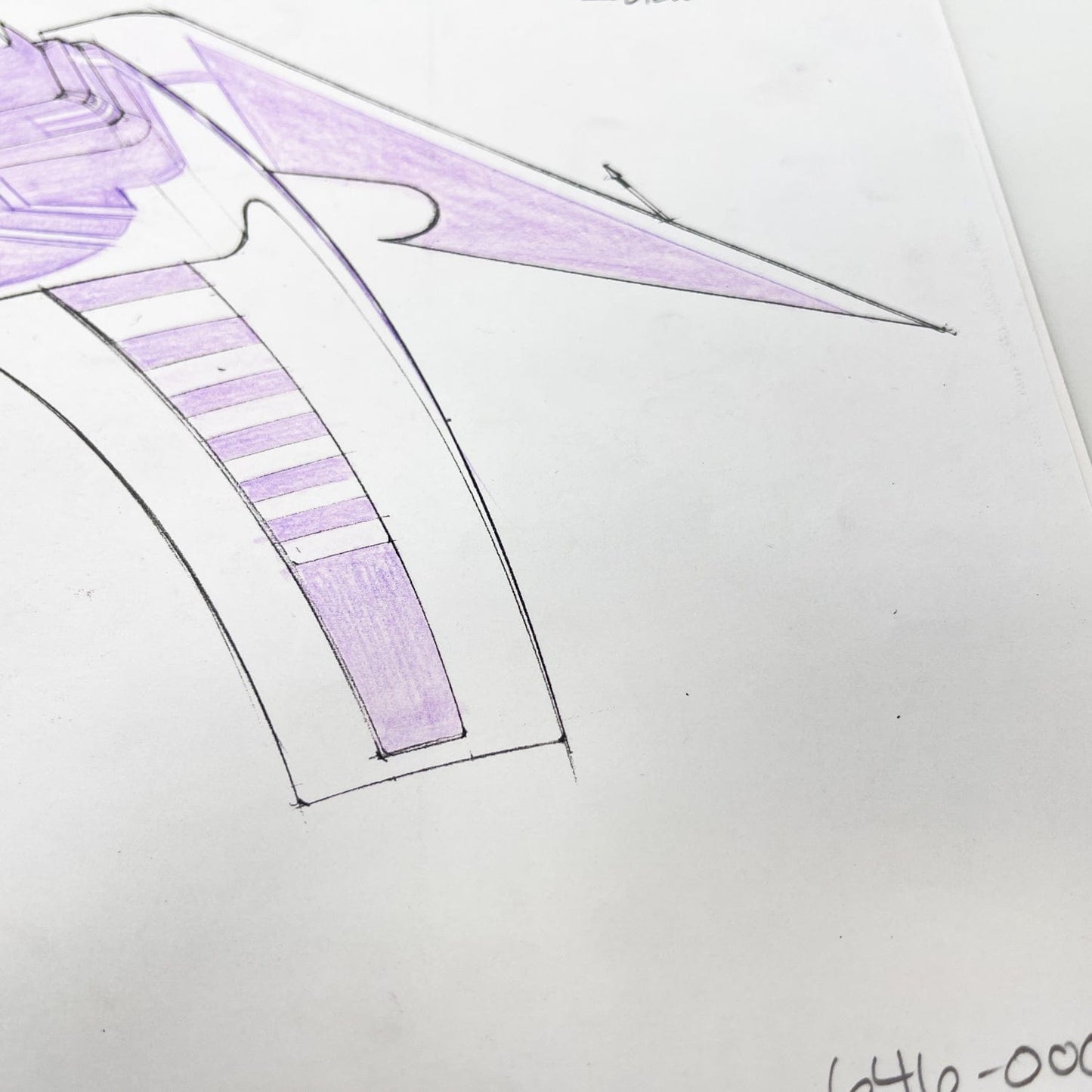 Vintage 4th Moon Toys Star Wars Pre-Production Tartakovsky Clone Wars Original Pre-Production Colored Photocopy - B