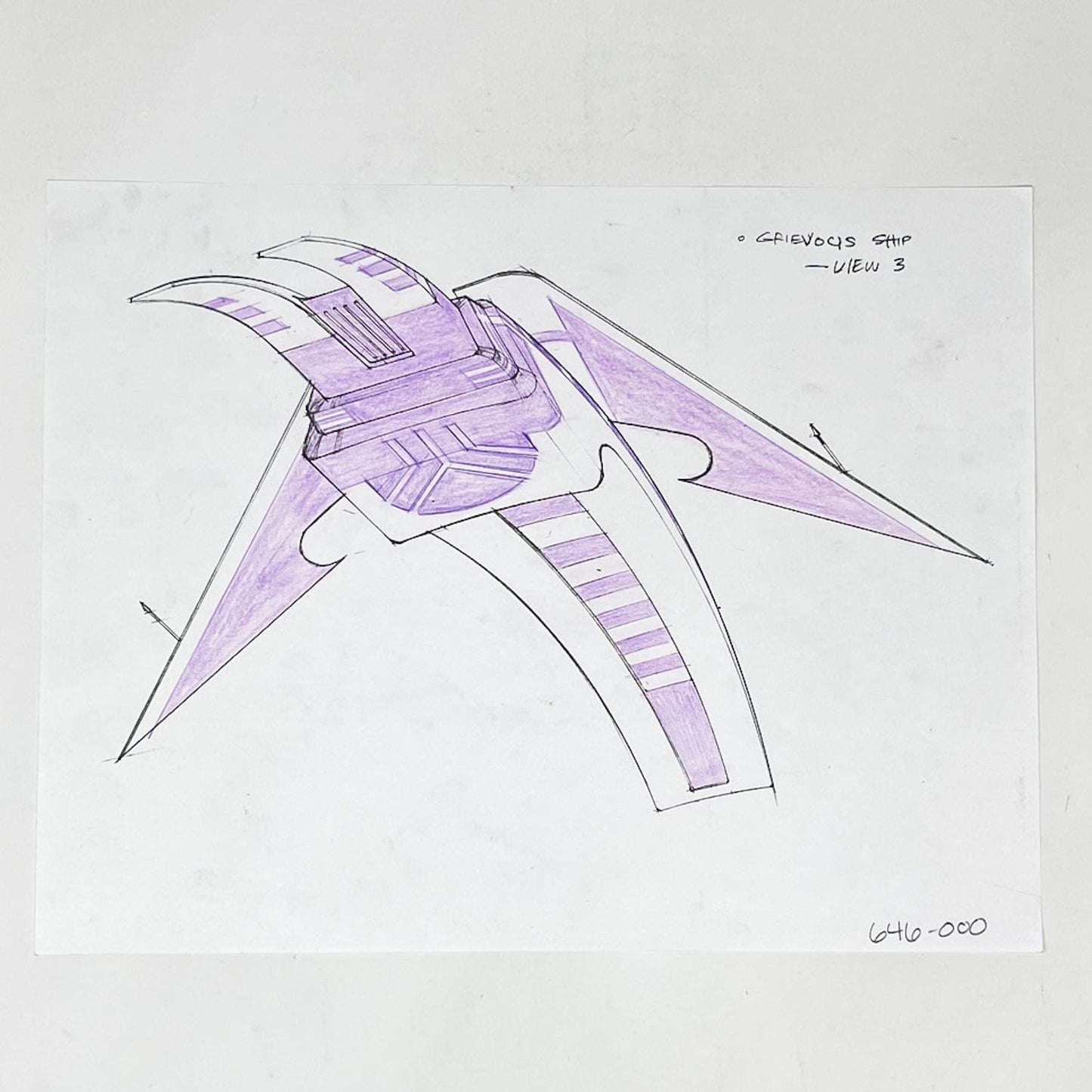 Vintage 4th Moon Toys Star Wars Pre-Production Tartakovsky Clone Wars Original Pre-Production Colored Photocopy - B