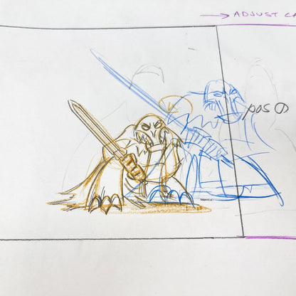 Vintage 4th Moon Toys Star Wars Pre-Production Tartakovsky Clone Wars Original Pre-Production Storyboard J