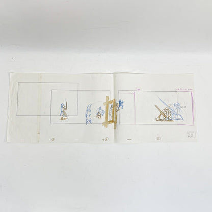 Vintage 4th Moon Toys Star Wars Pre-Production Tartakovsky Clone Wars Original Pre-Production Storyboard J