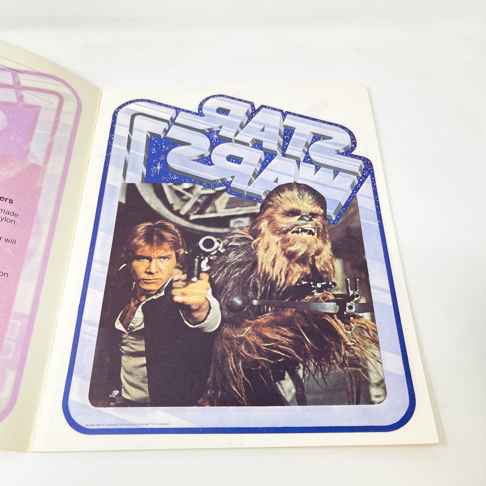 Star Wars Iron-On Transfer Book (1977) Vintage T-Shirt NOS – 4th
