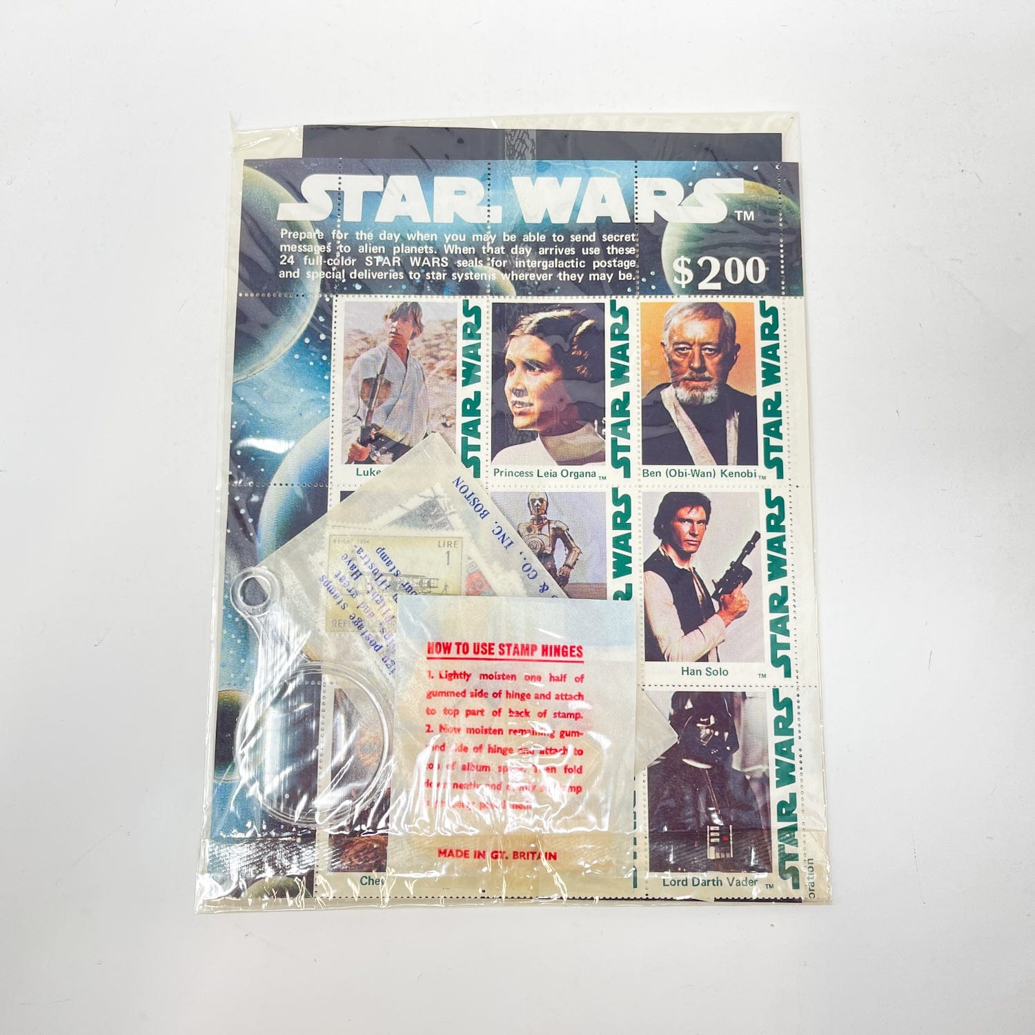 Vintage Ballantine Star Wars Non-Toy Star Wars Postage Stamp Collecting Kit - Complete