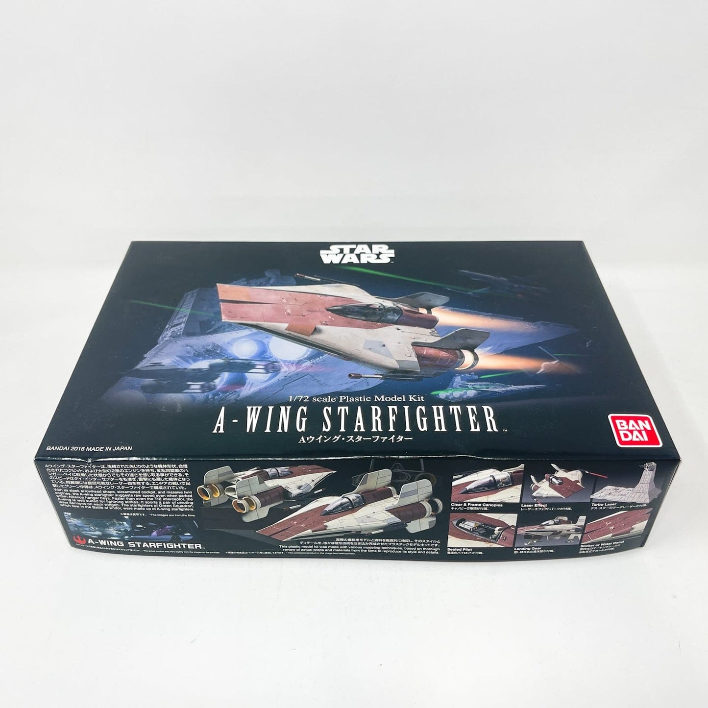 Vintage Bandai Star Wars Modern Other Bandai A-Wing Starfighter 1/72 Scale Star Wars Model Kit (2016)
