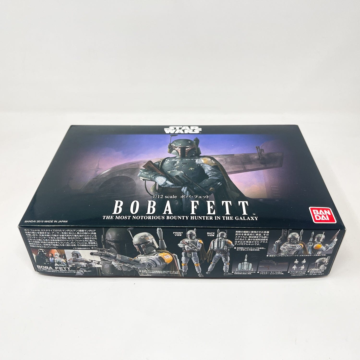Vintage Bandai Star Wars Modern Other Bandai Boba Fett 1/12 Scale Star Wars Model Kit (2015)