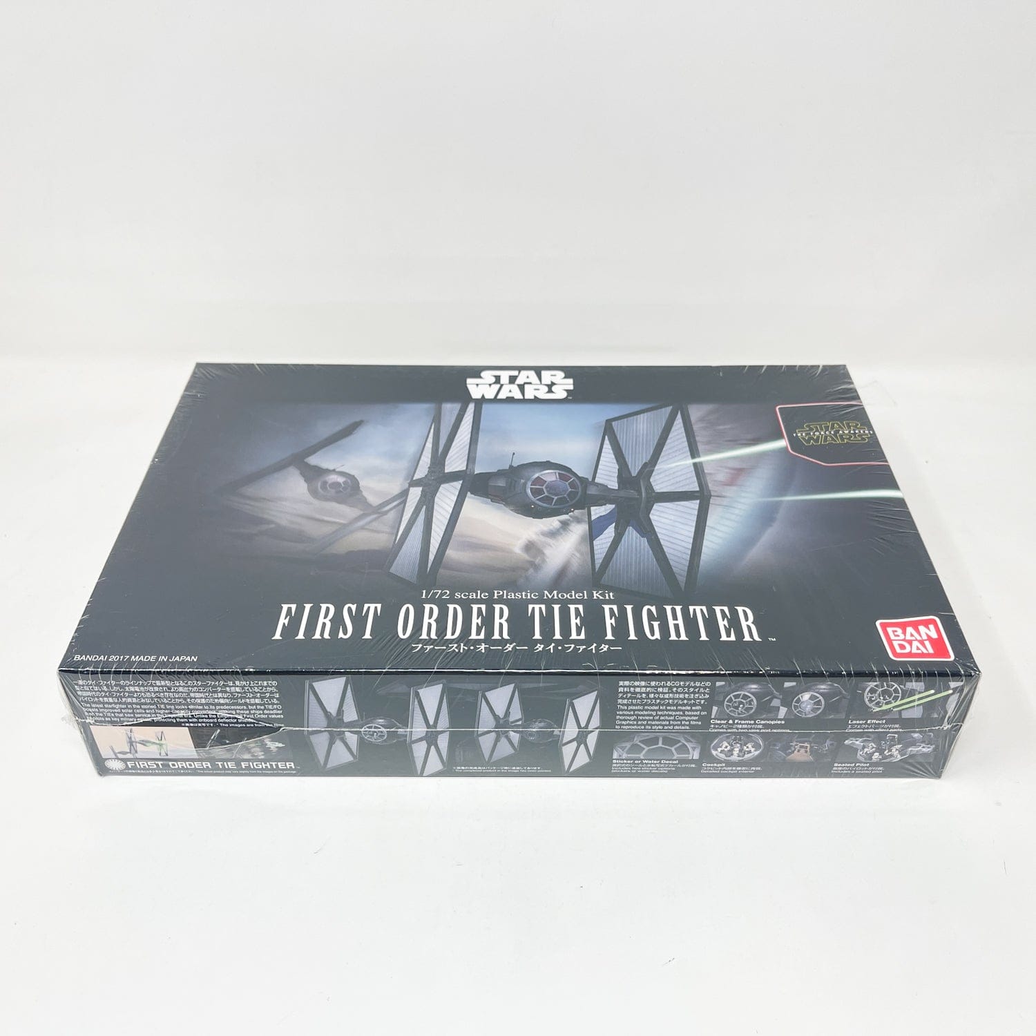 Vintage Bandai Star Wars Modern Other Bandai First Order TIE Fighter 1/72 Scale Star Wars Force Awakens Model Kit (2017)