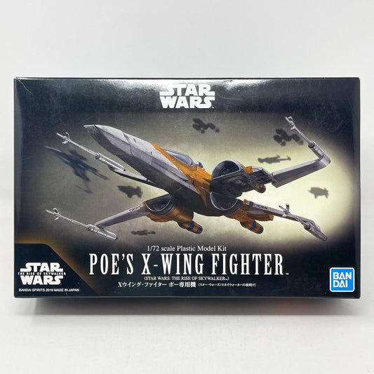 Vintage Bandai Star Wars Modern Other Bandai Poe's X-Wing Fighter 1/72 Scale Star Wars Rise of Skywalker Model Kit (2019)