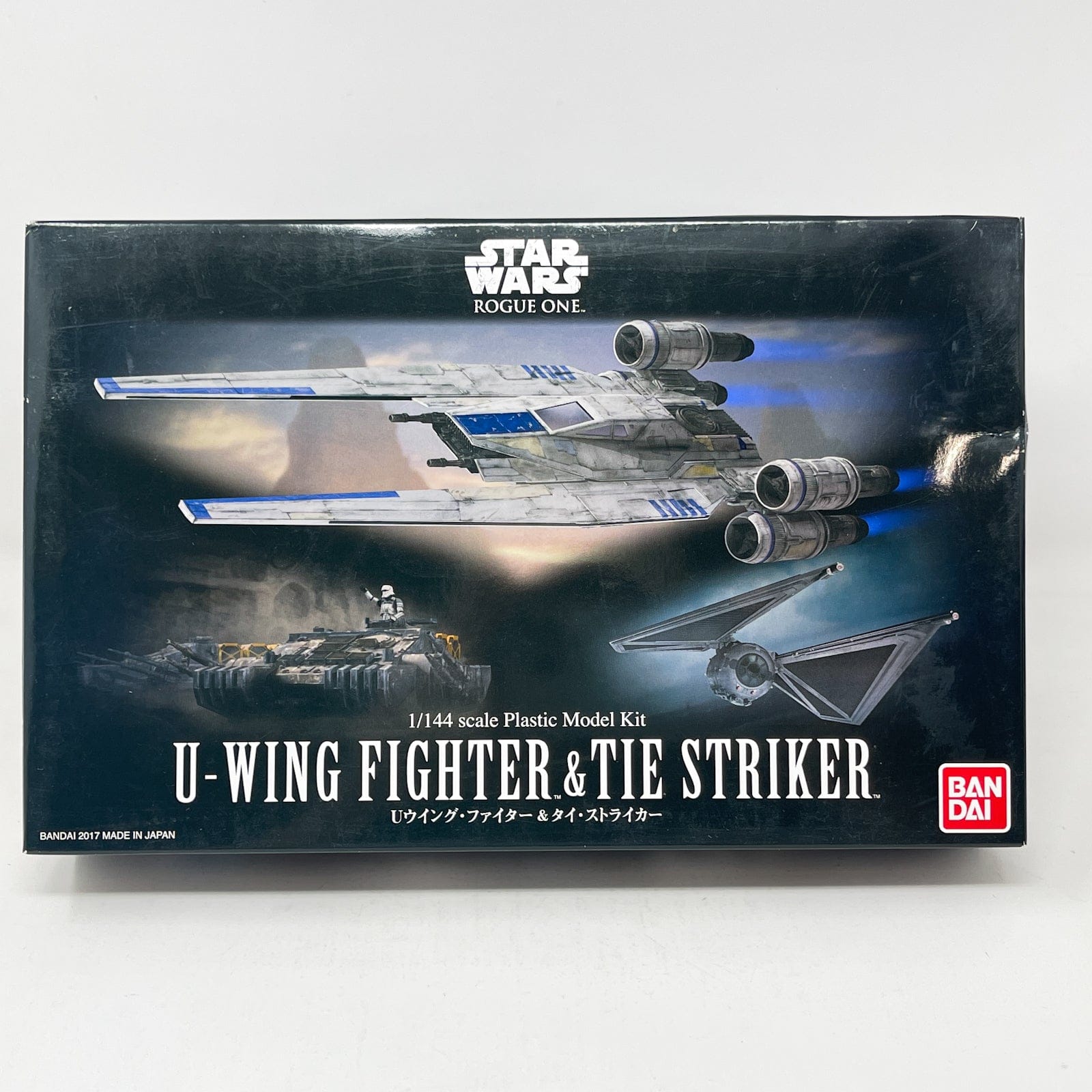 Vintage Bandai Star Wars Modern Other Bandai U-Wing Fighter & TIE Striker 1/144 Scale Star Wars Rogue One Model Kit Set (2017)