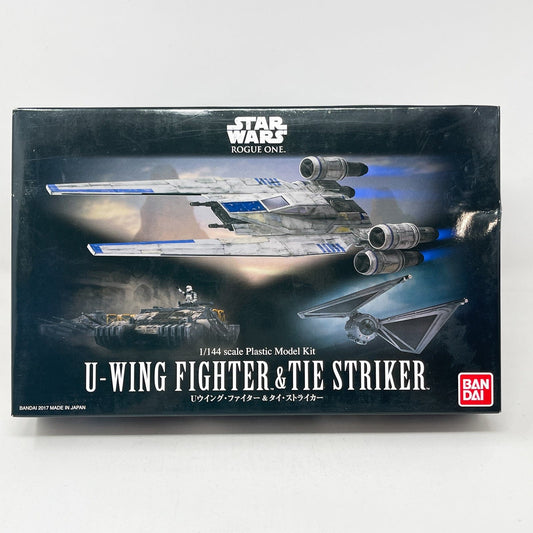 Vintage Bandai Star Wars Modern Other Bandai U-Wing Fighter & TIE Striker 1/144 Scale Star Wars Rogue One Model Kit Set (2017)