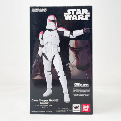 Vintage Bandai Star Wars Modern Other Clone Trooper Phase I Captain  – Bandai S.H. Figuarts Figure (2016)