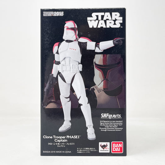 Vintage Bandai Star Wars Modern Other Clone Trooper Phase I Captain  – Bandai S.H. Figuarts Figure (2016)