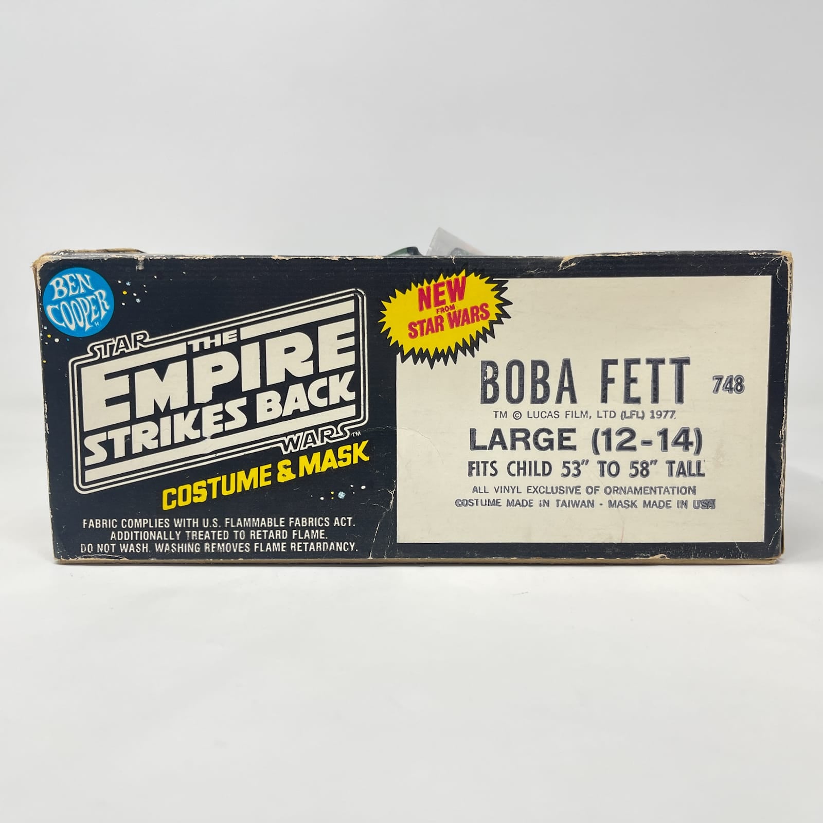 Vintage Ben Cooper Star Wars Non-Toy Boba Fett Halloween Costume - Complete & Unused in ESB Box (1980)
