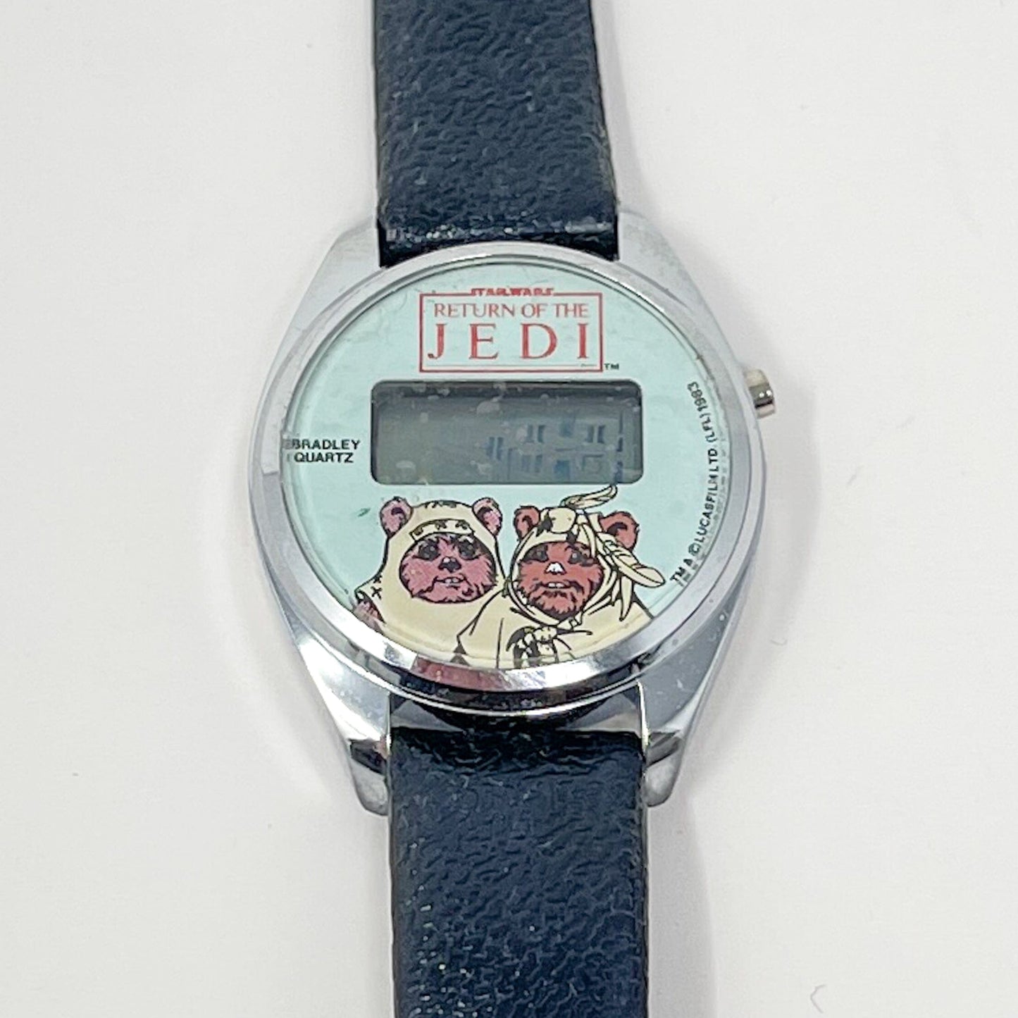 Vintage Bradley Star Wars Non-Toy Return of the Jedi Wicket & Paploo Digital Watch Loose