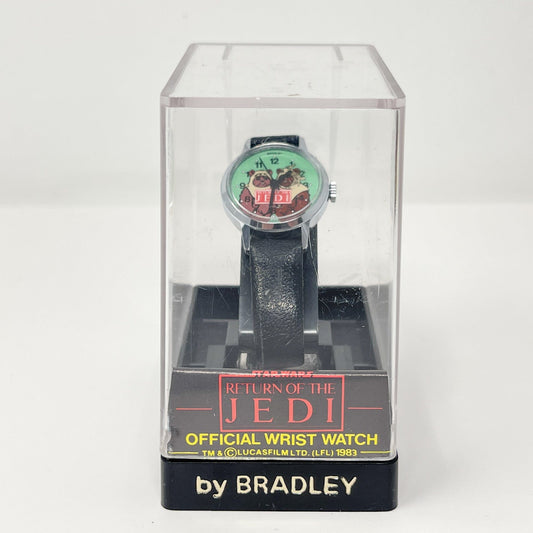 Vintage Bradley Star Wars Non-Toy Return of the Jedi Wicket & Paploo Watch in Box