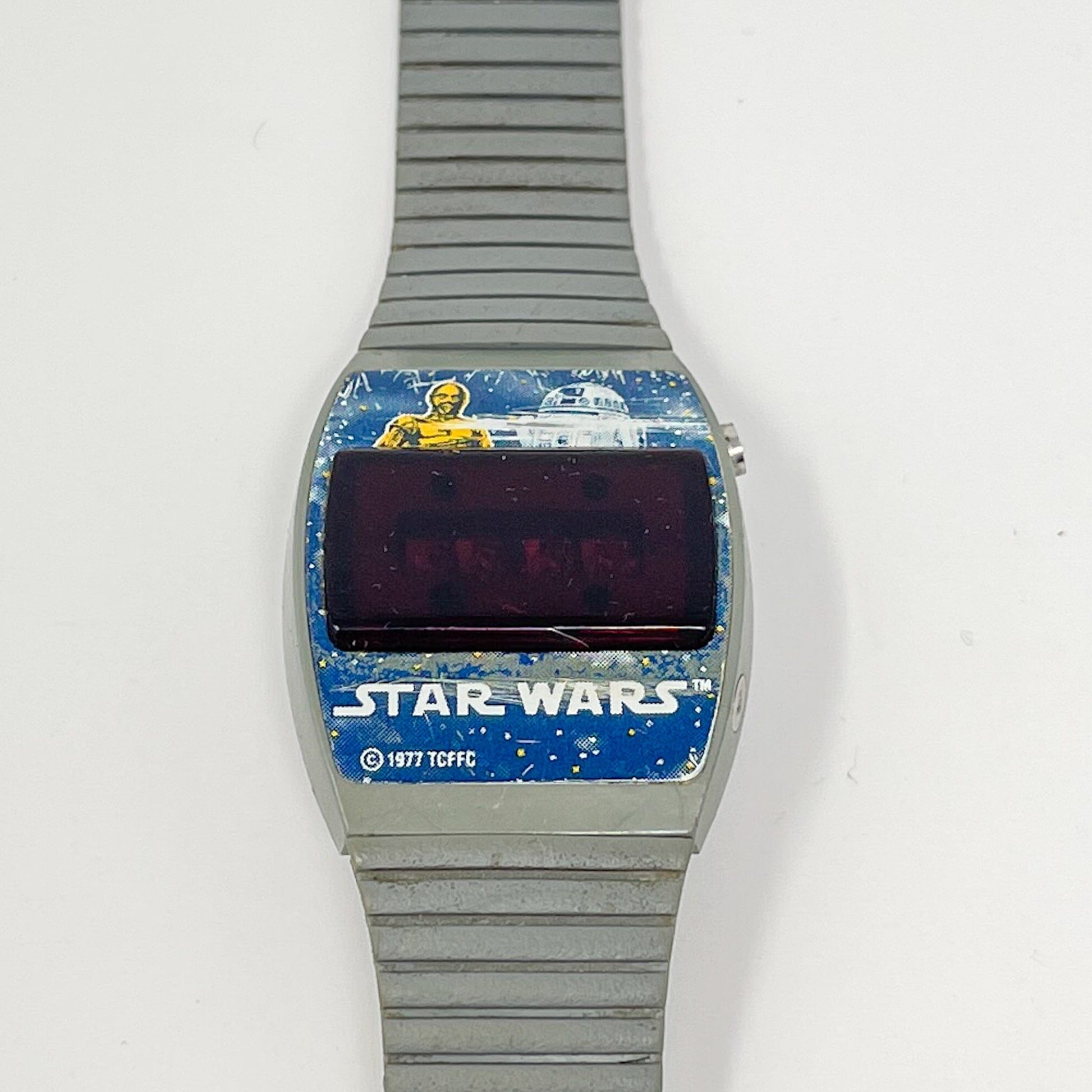 Vintage Bradley Star Wars Non-Toy Star Wars R2-D2 & C-3PO Digital Watch Loose