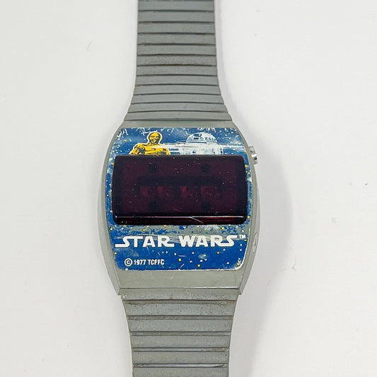 Vintage Bradley Star Wars Non-Toy Star Wars R2-D2 & C-3PO Digital Watch Loose