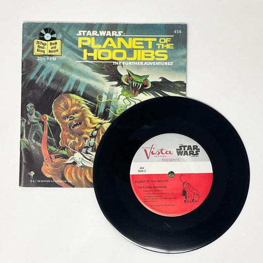 Vintage Buena Vista Star Wars Vinyl Planet of the Hoojibs Read-A-Long Book (1983)