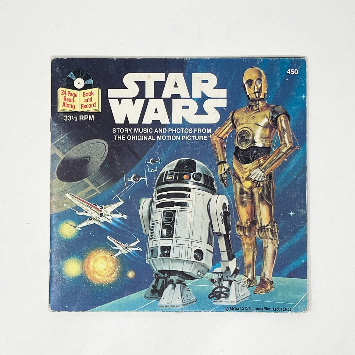 Vintage Buena Vista Star Wars Vinyl Star Wars Read-A-Long Book