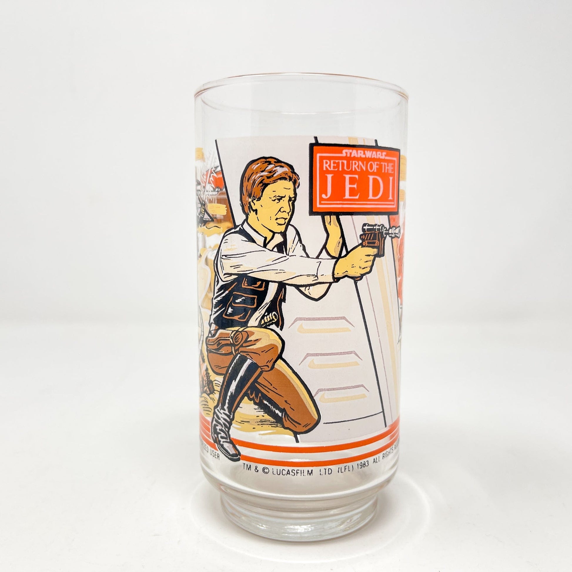 Vintage Burger King Star Wars Non-Toy Burger King ROTJ Han Solo Glass