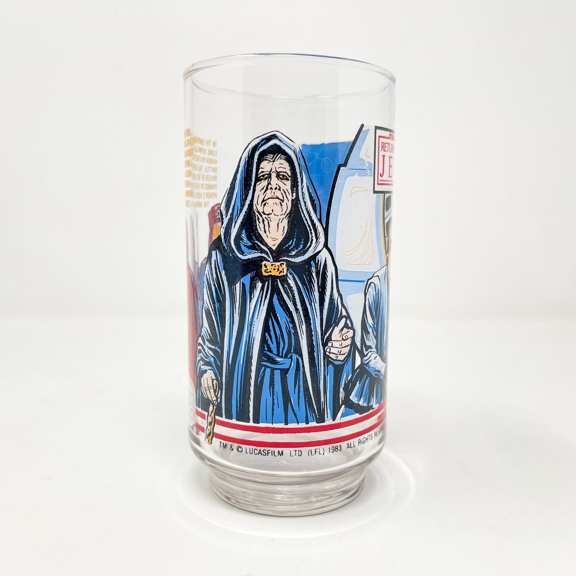 Vintage Burger King Star Wars Non-Toy Burger King ROTJ Luke & Vader Glass