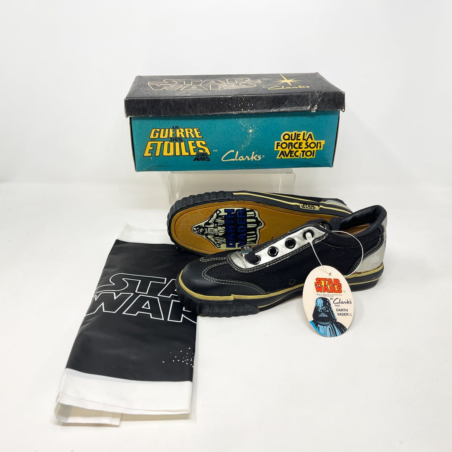 Vintage Clarks Star Wars Non-Toy Clarks Darth Vader Shoes in Canadian Box