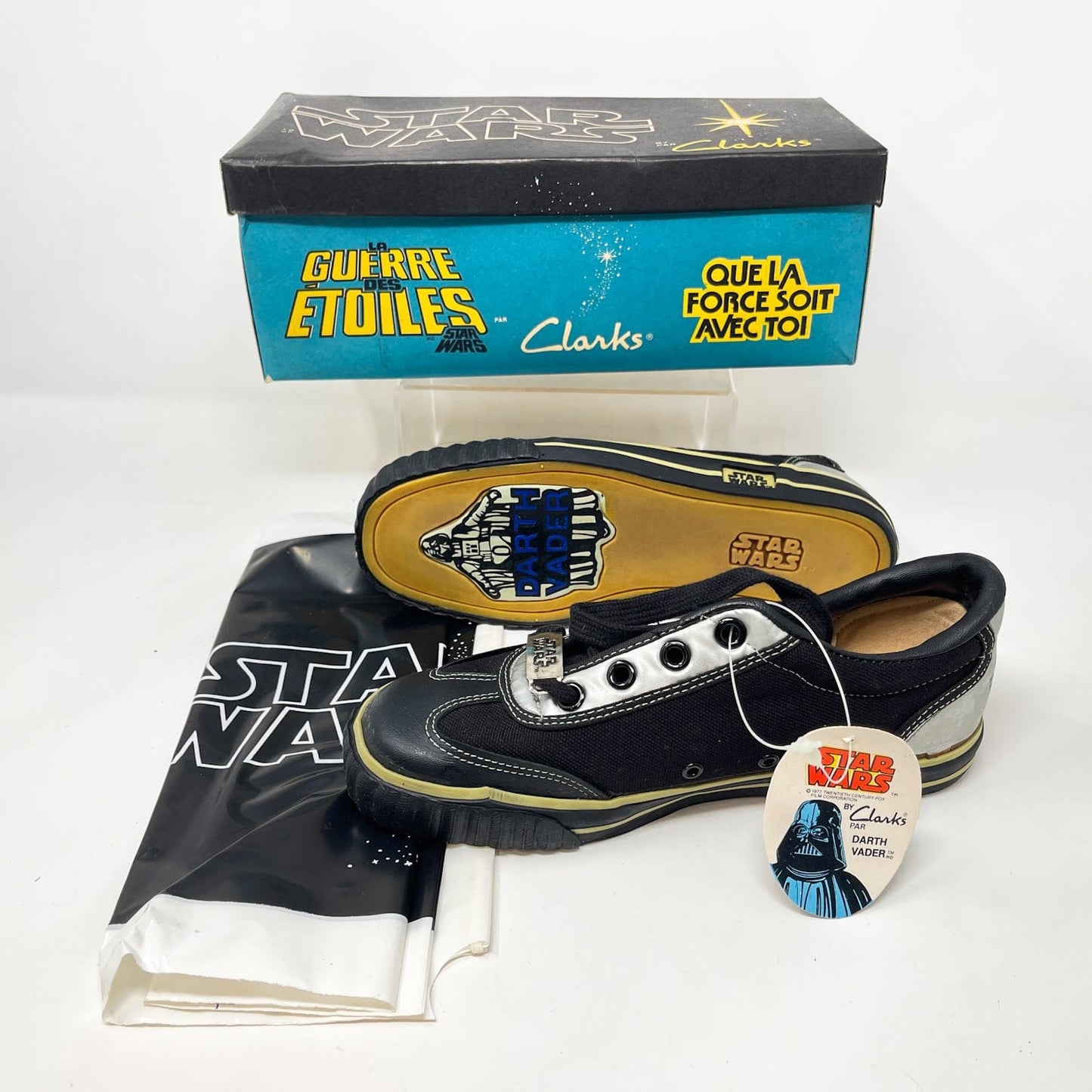 Vintage Clarks Star Wars Non-Toy Clarks Darth Vader Shoes in Canadian Box