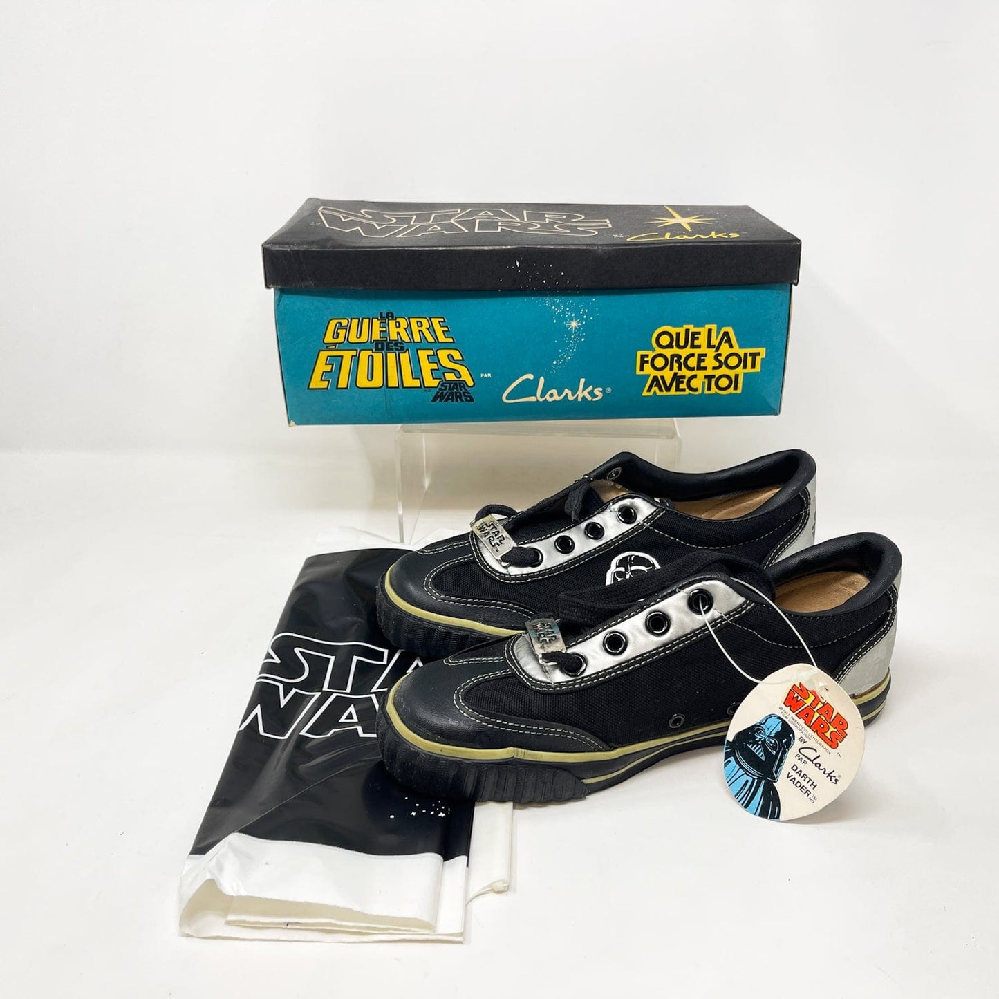 Vintage Clarks Star Wars Non-Toy Clarks Darth Vader Shoes in Canadian Box