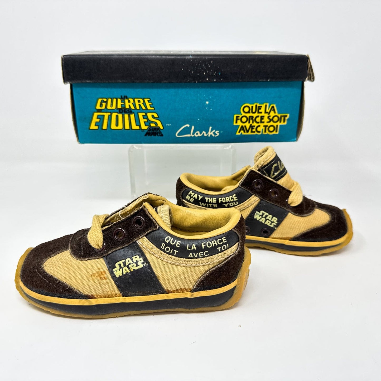 Vintage Clarks Star Wars Non-Toy Clarks May The Force Be With You Shoes in Canadian Box in Box w/ Tag