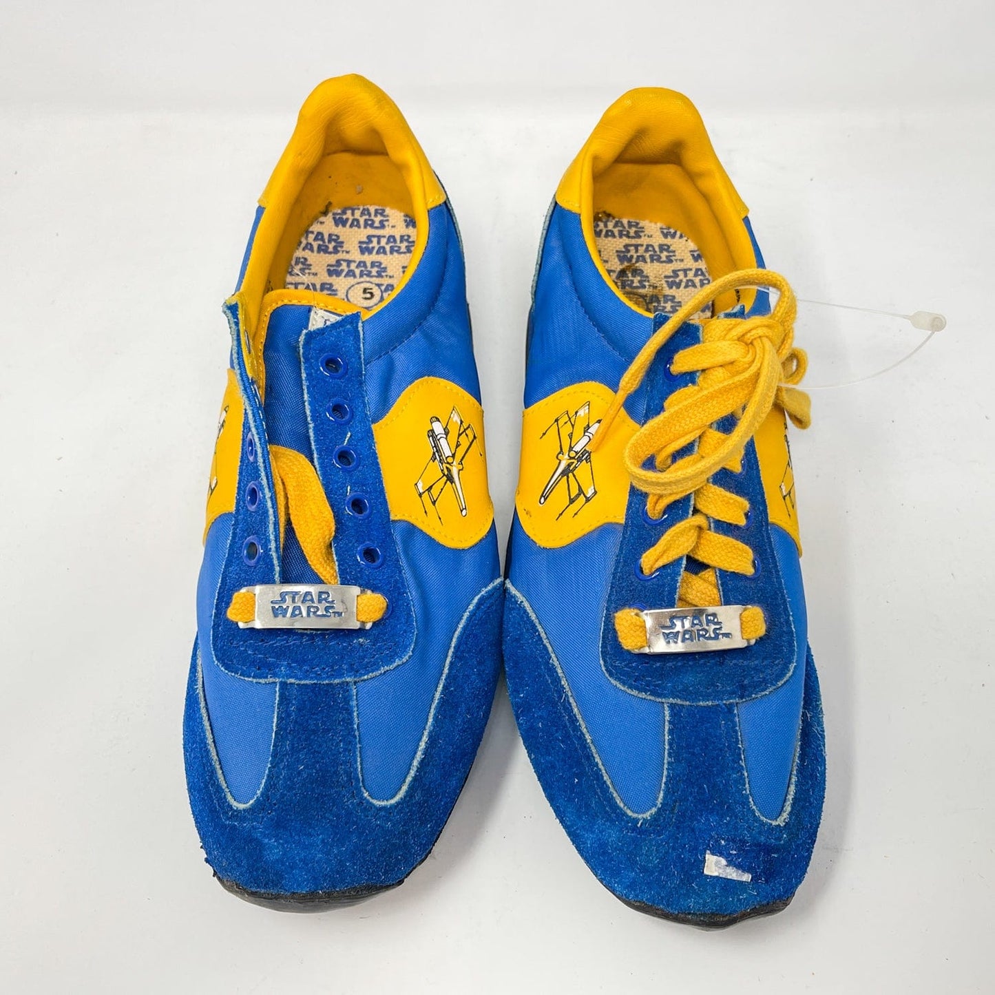 Vintage Clarks Star Wars Non-Toy Clarks Royal Blue X-Wing Shoes in Canadian Box in Box w/ Tag