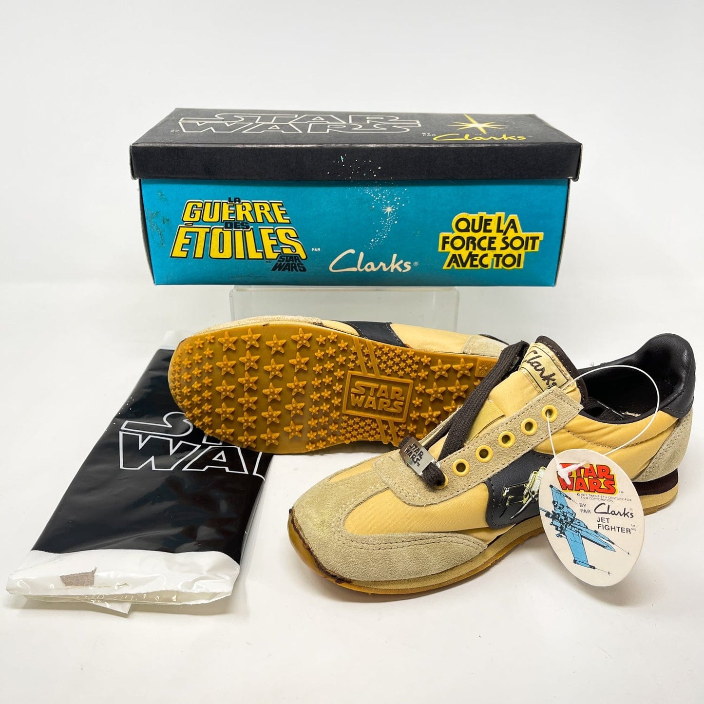 Vintage Clarks Star Wars Non-Toy Clarks X-Wing Shoes in Canadian Box w/ Tag