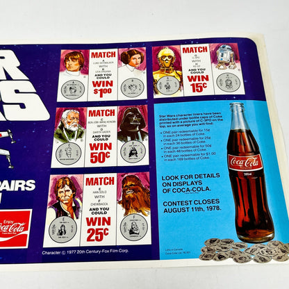 Vintage Coca-Cola Star Wars Non-Toy Coca-Cola Canada Star Wars Store Display Poster (1978)