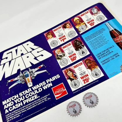 Vintage Coca-Cola Star Wars Non-Toy Coca-Cola Canada Star Wars Store Display Poster (1978)