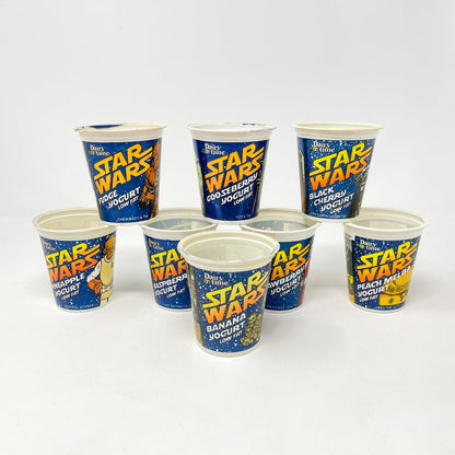 Vintage Coca-Cola Star Wars Non-Toy Dairy Time Yoghurt Pots - UK - Complete set of 8