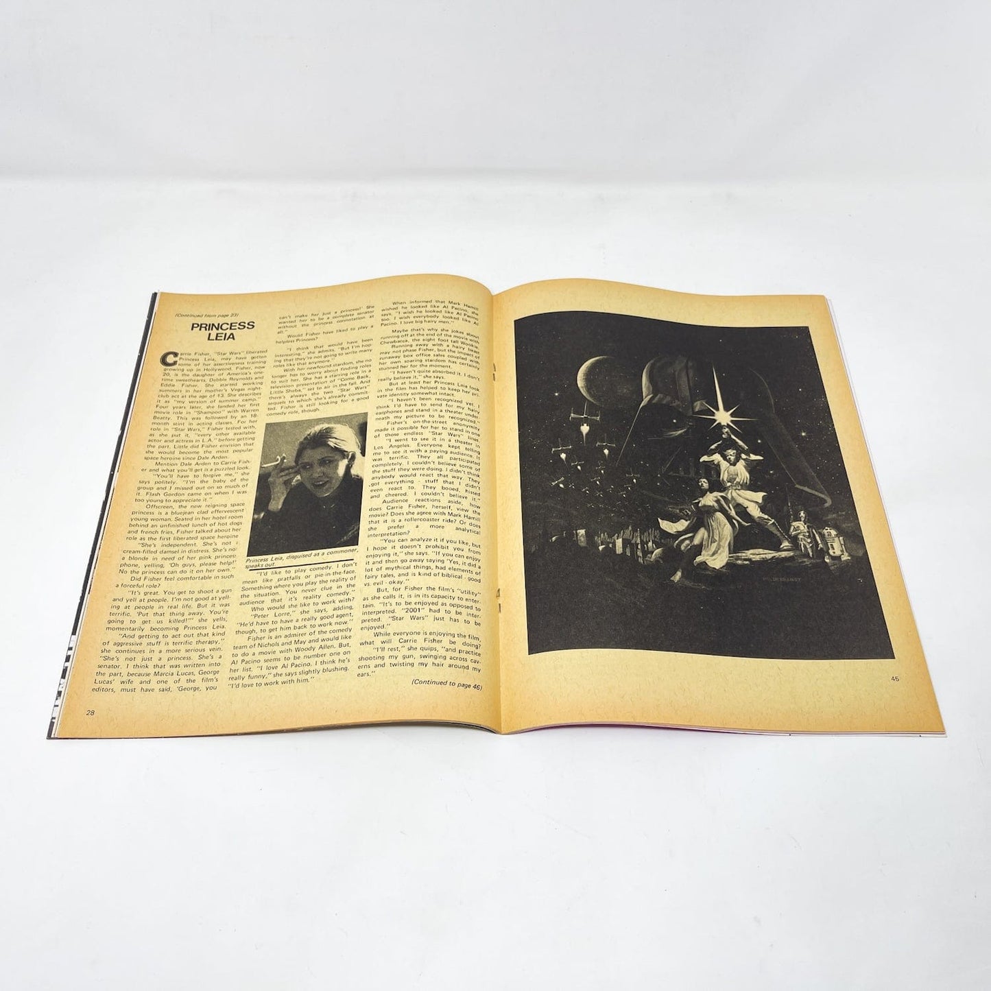 Vintage Cracked Star Wars Non-Toy Science Fantasy Star Wars Magazine (1977)