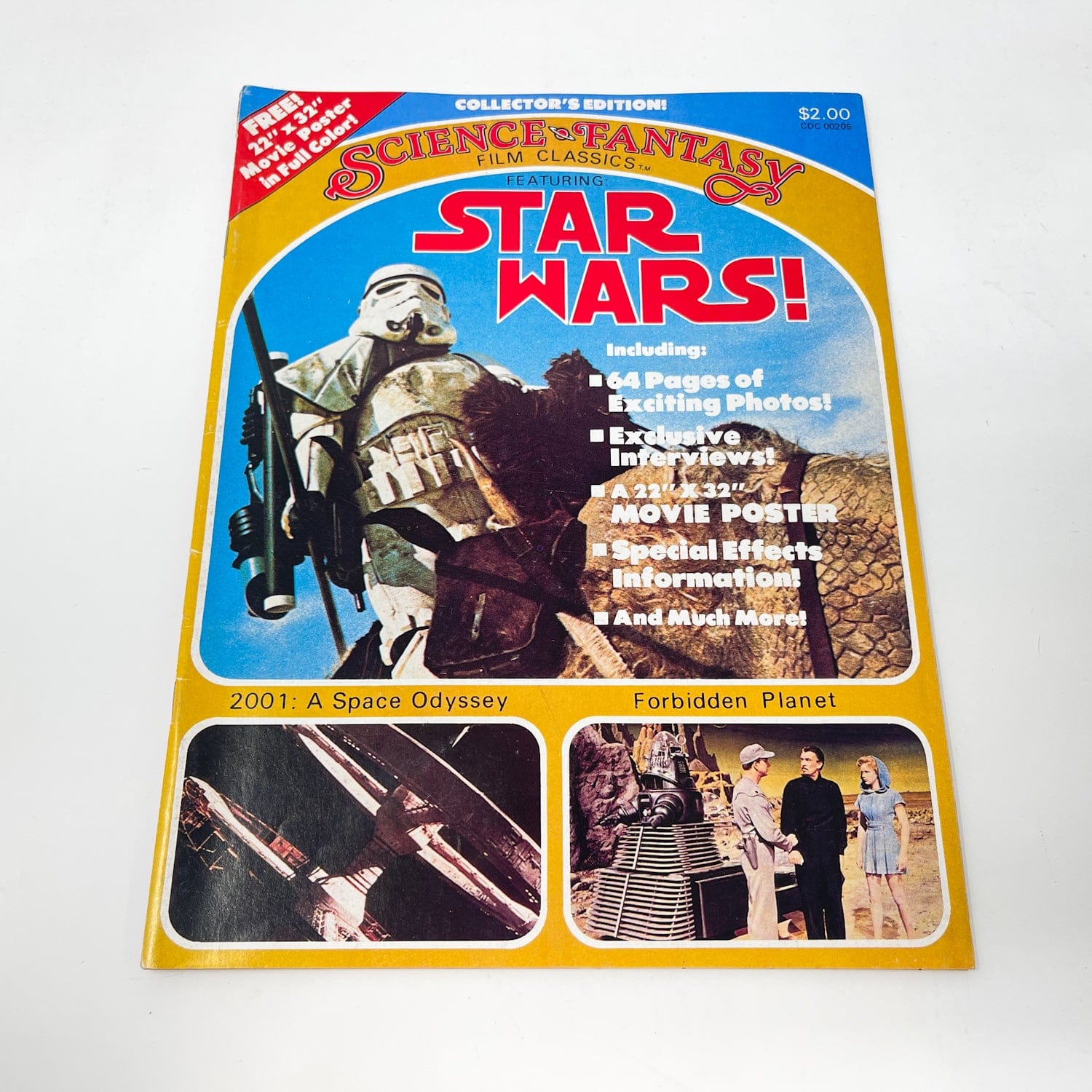 Vintage Cracked Star Wars Non-Toy Science Fantasy Star Wars Magazine (1977)