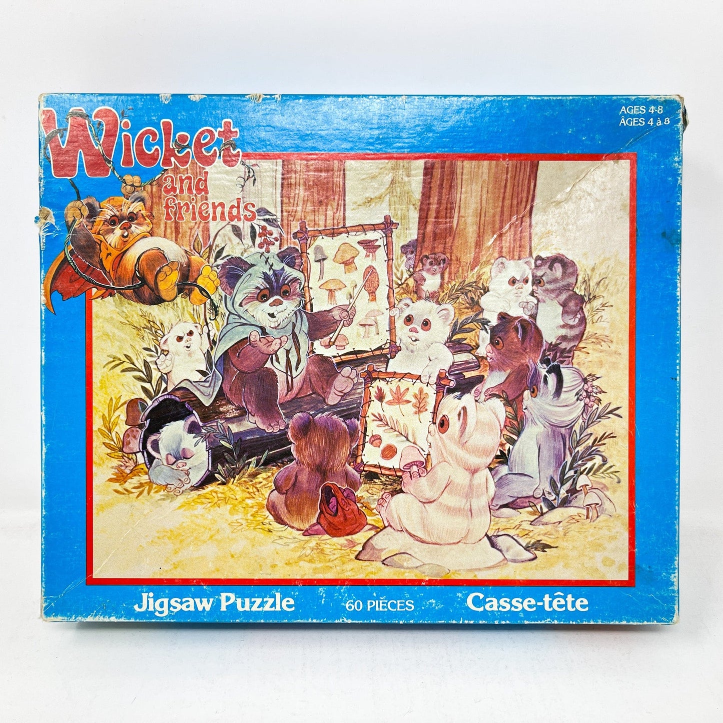Vintage Craft Master Star Wars Non-Toy Wicket and Friends – Vintage Ewoks Cartoon Puzzle #2 (Canadian, Parker Bros)