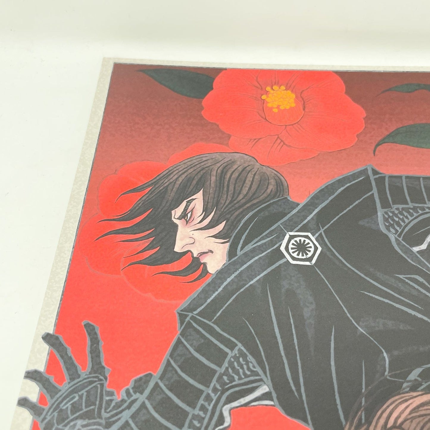 Vintage Disney Star Wars Ads Star Wars Celebration Japan 2025 Badge Art Poster - Kylo Ren & Rey