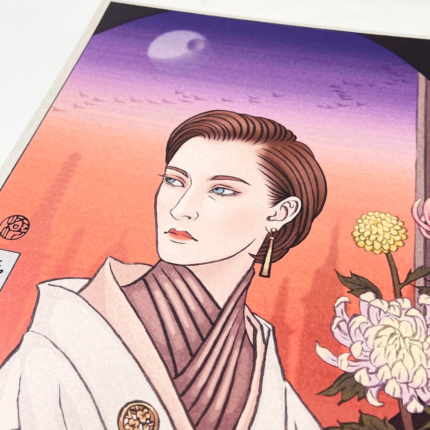Vintage Disney Star Wars Ads Star Wars Celebration Japan 2025 Badge Art Poster - Mon Mothma