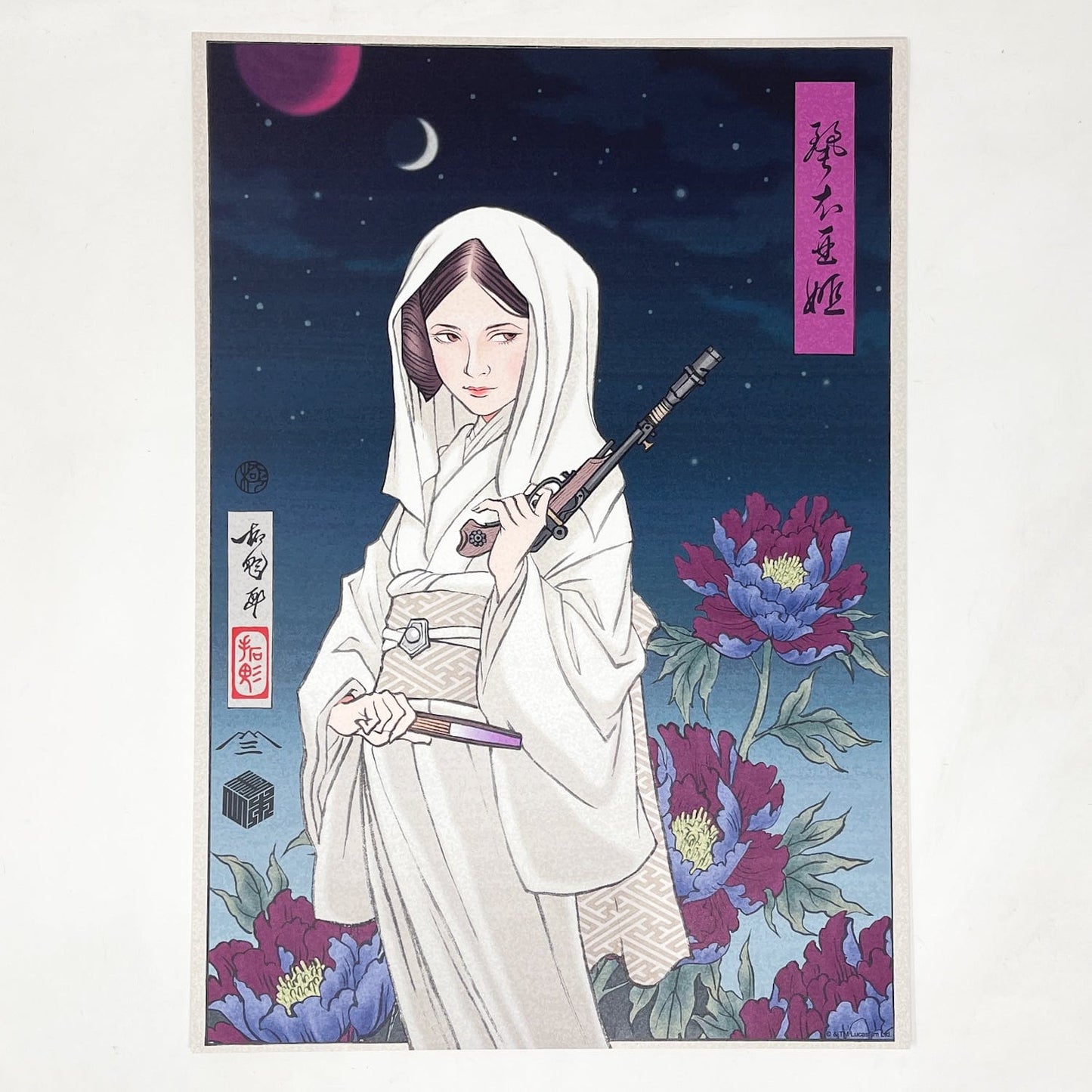 Vintage Disney Star Wars Ads Star Wars Celebration Japan 2025 Badge Art Poster - Princess Leia