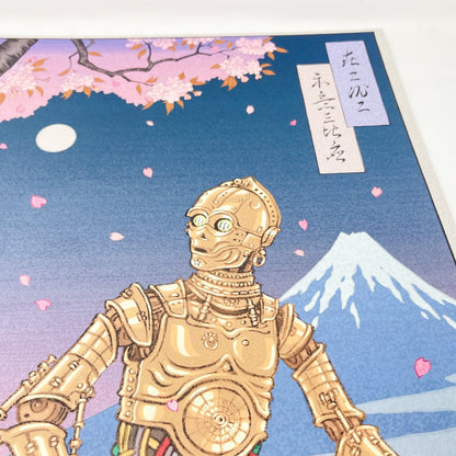 Vintage Disney Star Wars Ads Star Wars Celebration Japan 2025 Badge Art Poster - R2-D2 & C-3PO