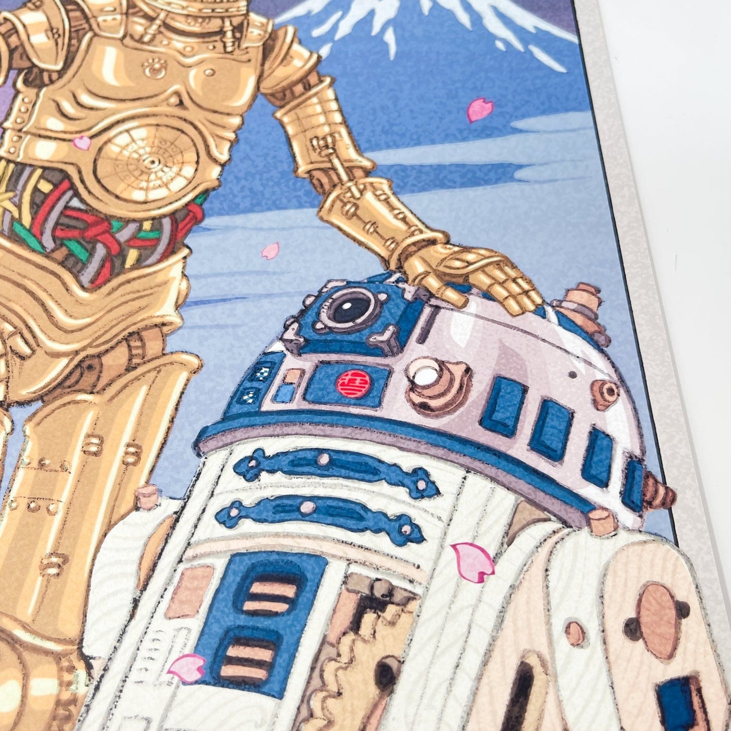 Vintage Disney Star Wars Ads Star Wars Celebration Japan 2025 Badge Art Poster - R2-D2 & C-3PO