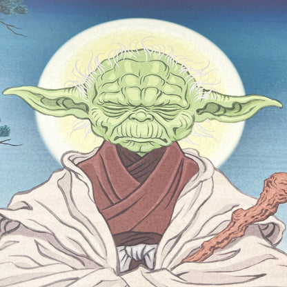 Vintage Disney Star Wars Ads Star Wars Celebration Japan 2025 Badge Art Poster - Yoda