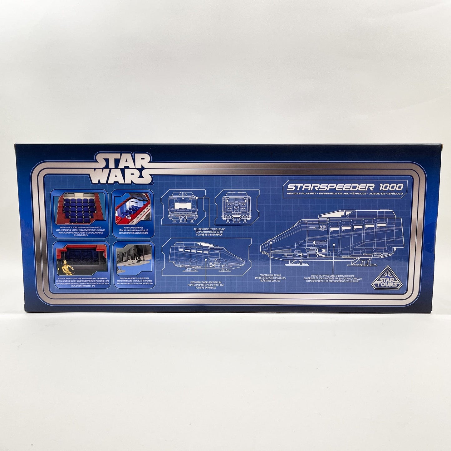 Vintage Disney Star Wars Mid Ships Starspeeder 1000 – Star Tours Vehicle Playset (Disney Parks Exclusive)