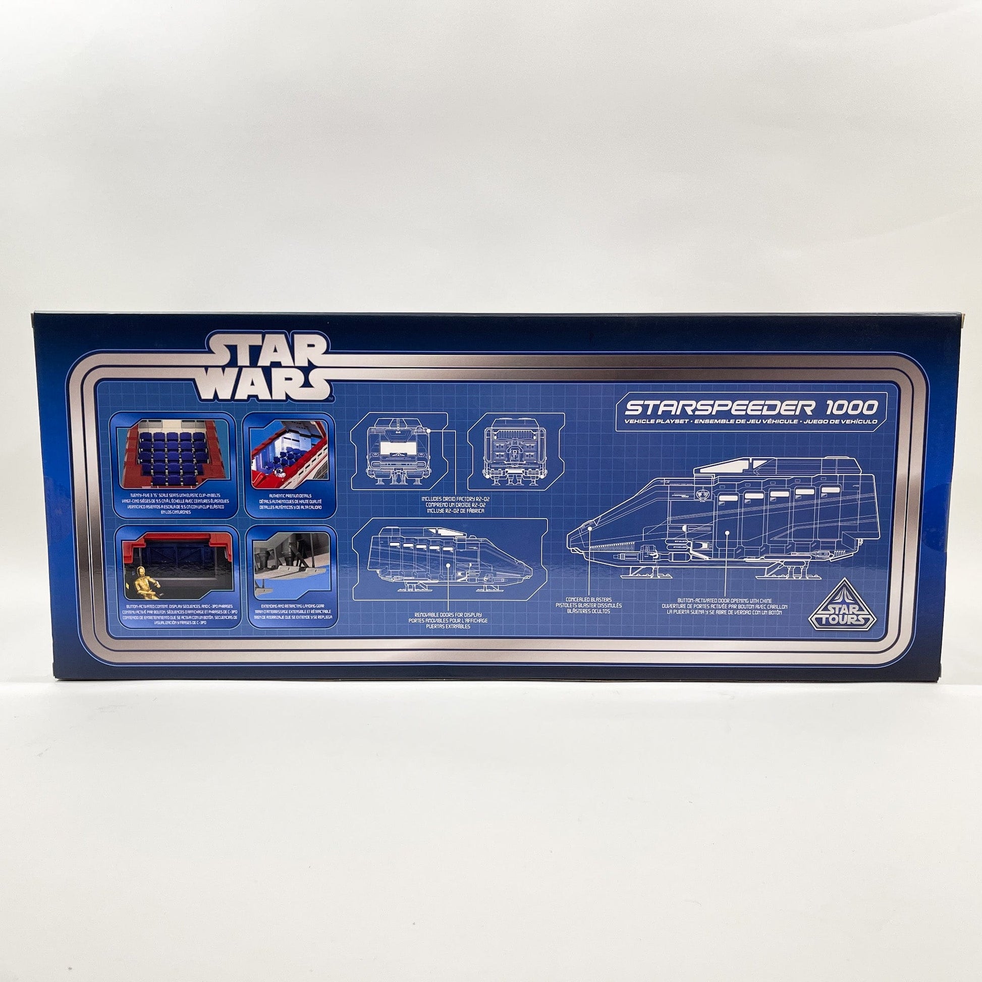 Vintage Disney Star Wars Mid Ships Starspeeder 1000 – Star Tours Vehicle Playset (Disney Parks Exclusive)
