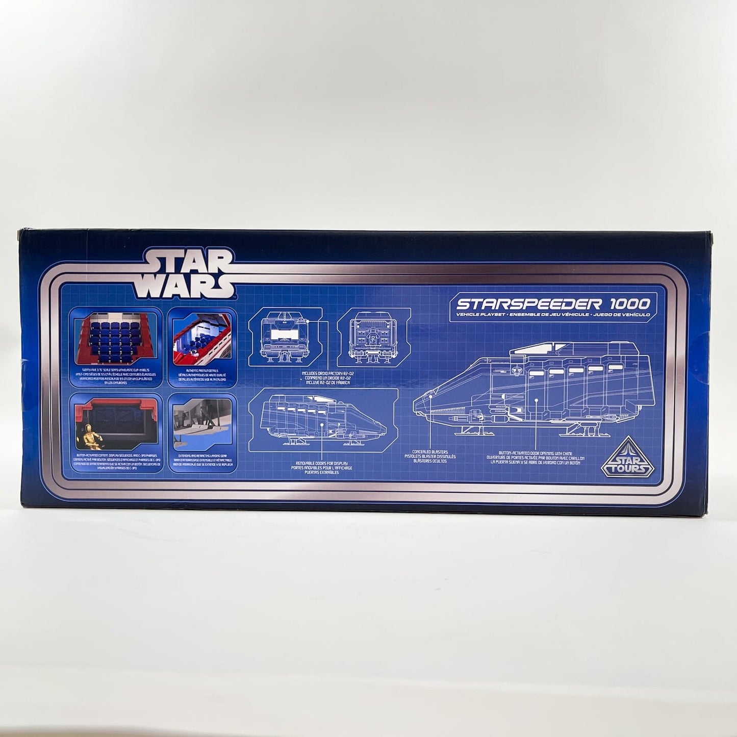 Vintage Disney Star Wars Mid Ships Starspeeder 1000 – Star Tours Vehicle Playset (Disney Parks Exclusive)