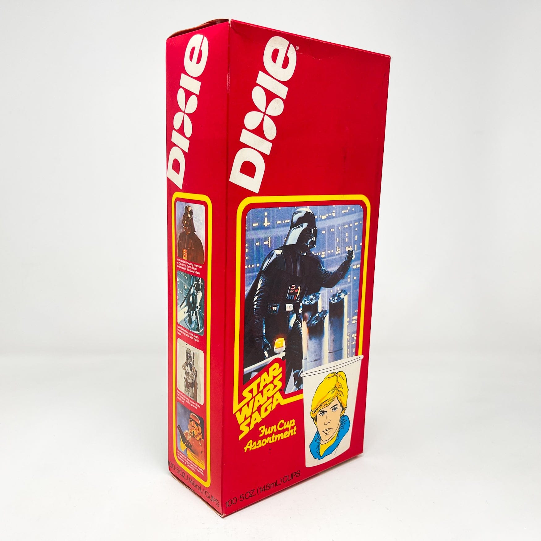 Vintage Dixie Cups Star Wars Non-Toy Dixie Cups Box - Saga Darth Vader