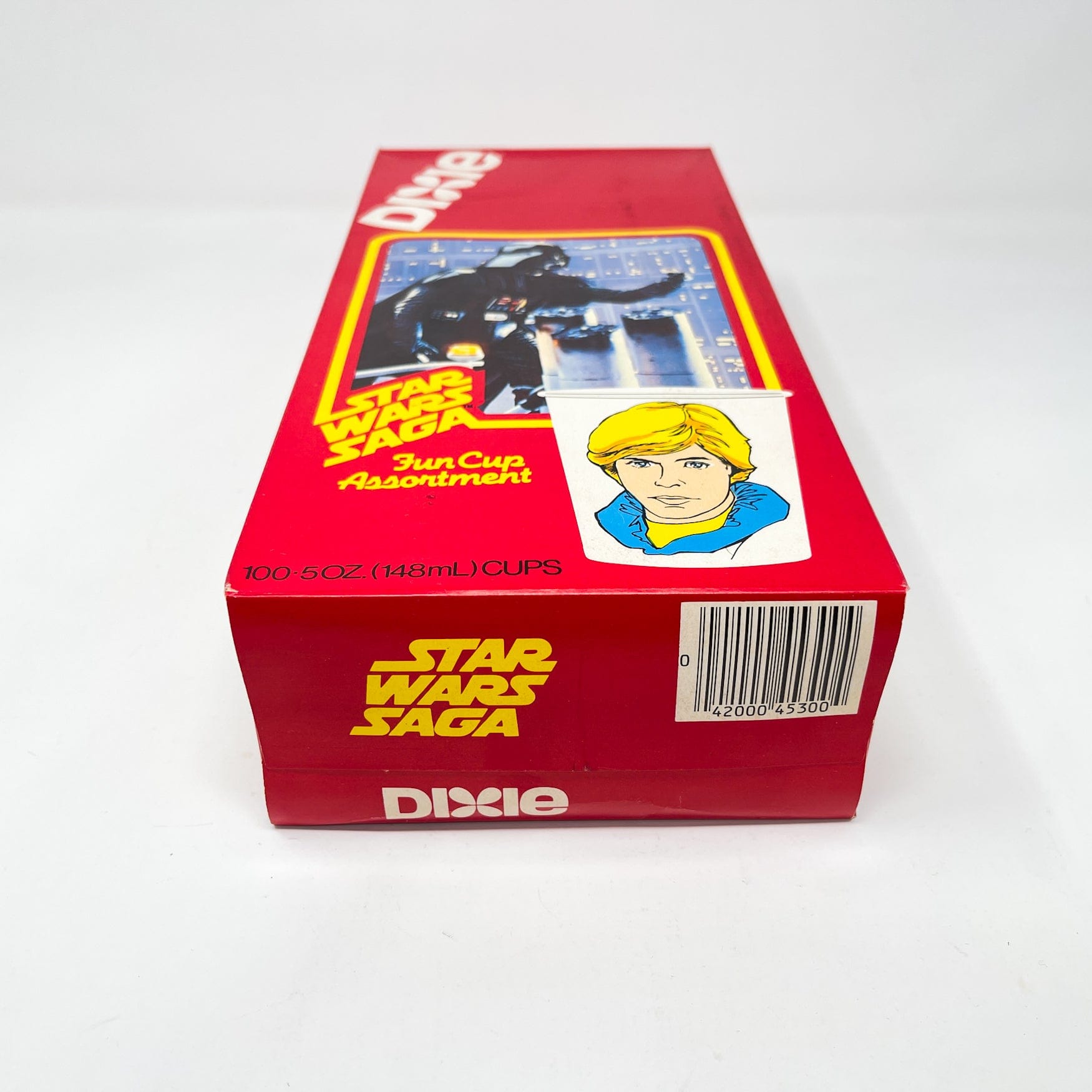 Vintage Dixie Cups Star Wars Non-Toy Dixie Cups Box - Saga Darth Vader