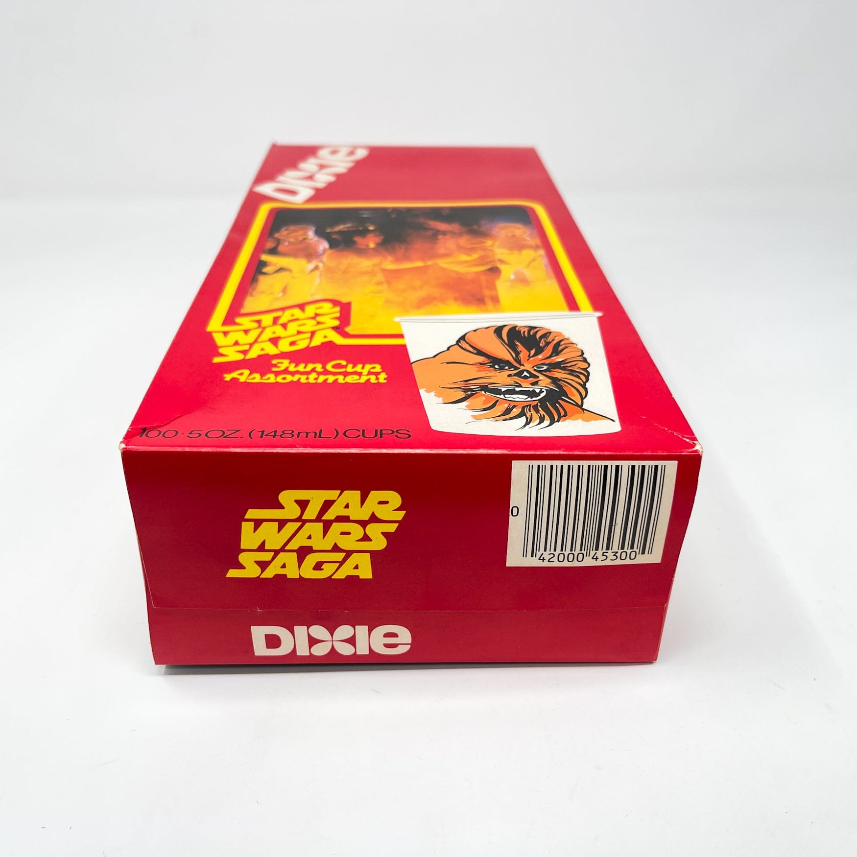 Vintage Dixie Cups Star Wars Non-Toy Dixie Cups Box - Saga Han & Leia Bespin