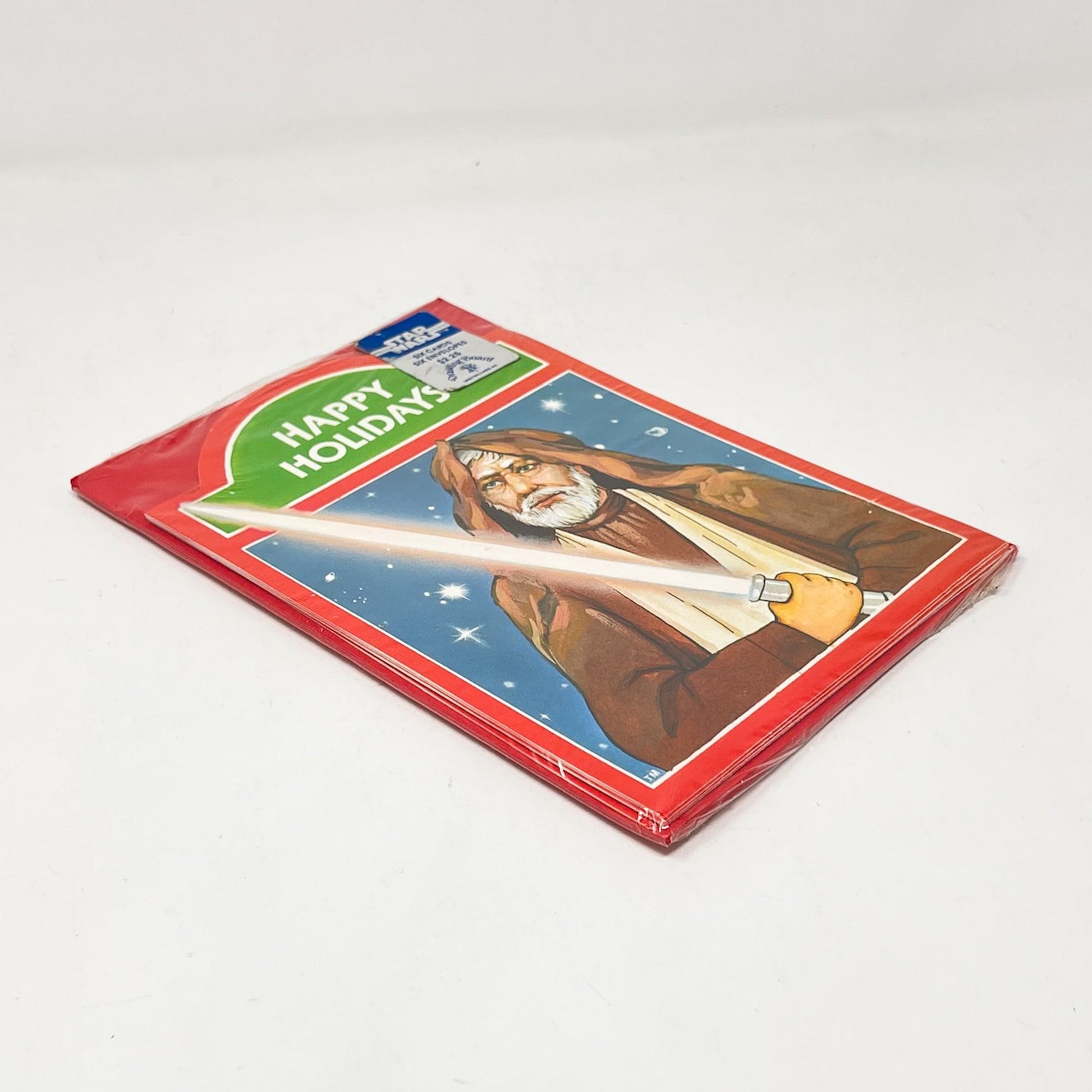 Vintage Drawing Board Star Wars Non-Toy Ben Kenobi Christmas Greeting Cards w/ Envelopes - Sealed